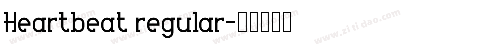 Heartbeat regular字体转换
